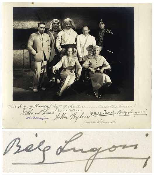 Bela Lugosi Signed 11.5'' x 10'' Photo From ''Chandu the Magician'' -- Also Signed by the Directors and Cast of the Film
